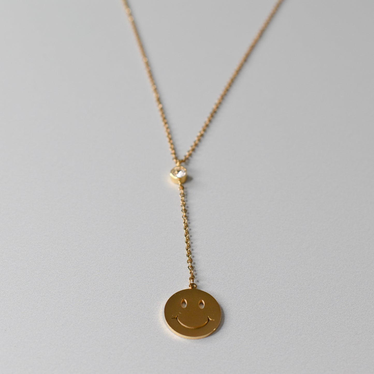 Collar happy face colgante