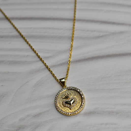 Collar con dije de corazón