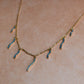Collar con múltiples dije + piedras azules